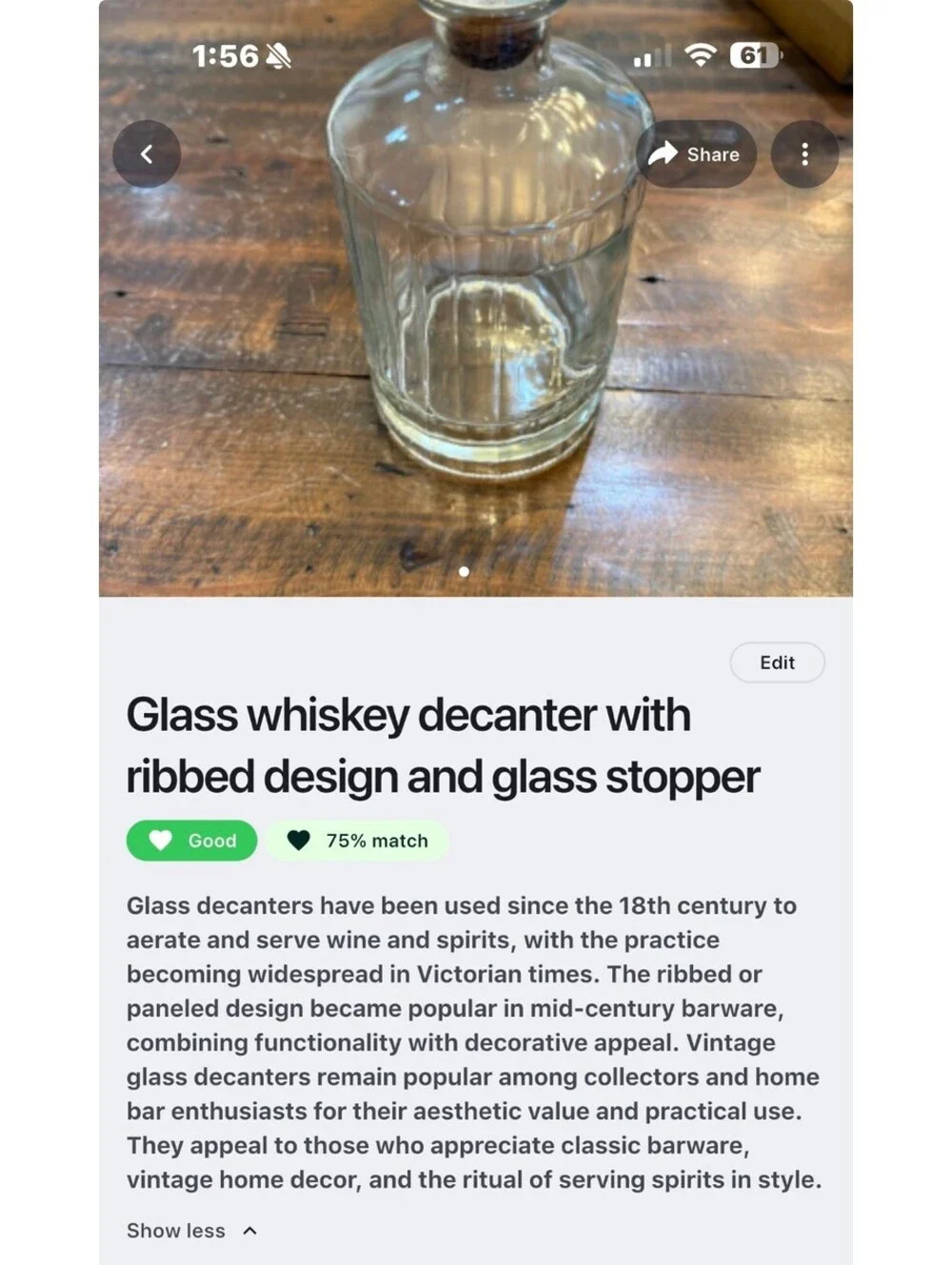 N/A this glass